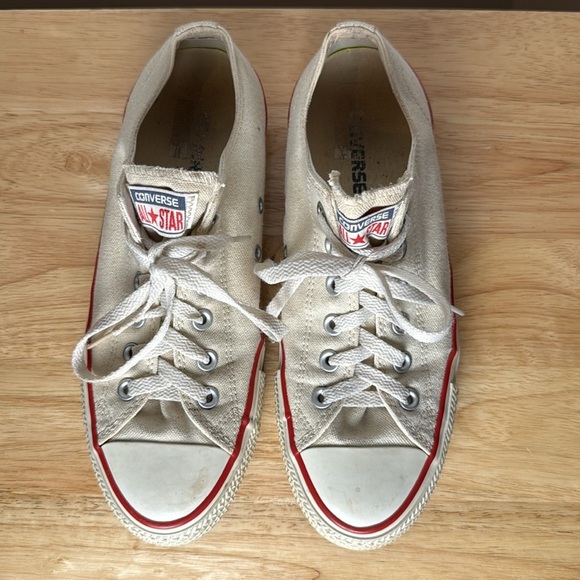 Converse All Star Converse Skateboarding Low Top Mens 7.5 Womens 9.5 Off White - Picture 2 of 14